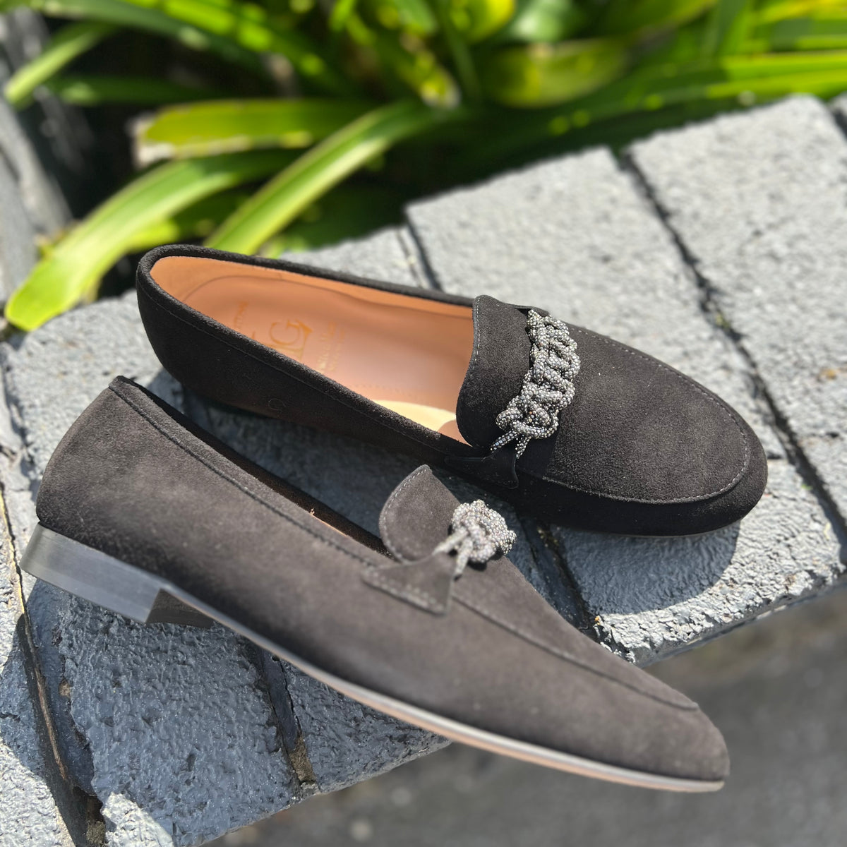 Luca Grossi Loafer Nero Suede L184M