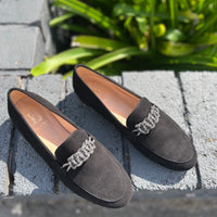 Luca Grossi Loafer Nero Suede L184M