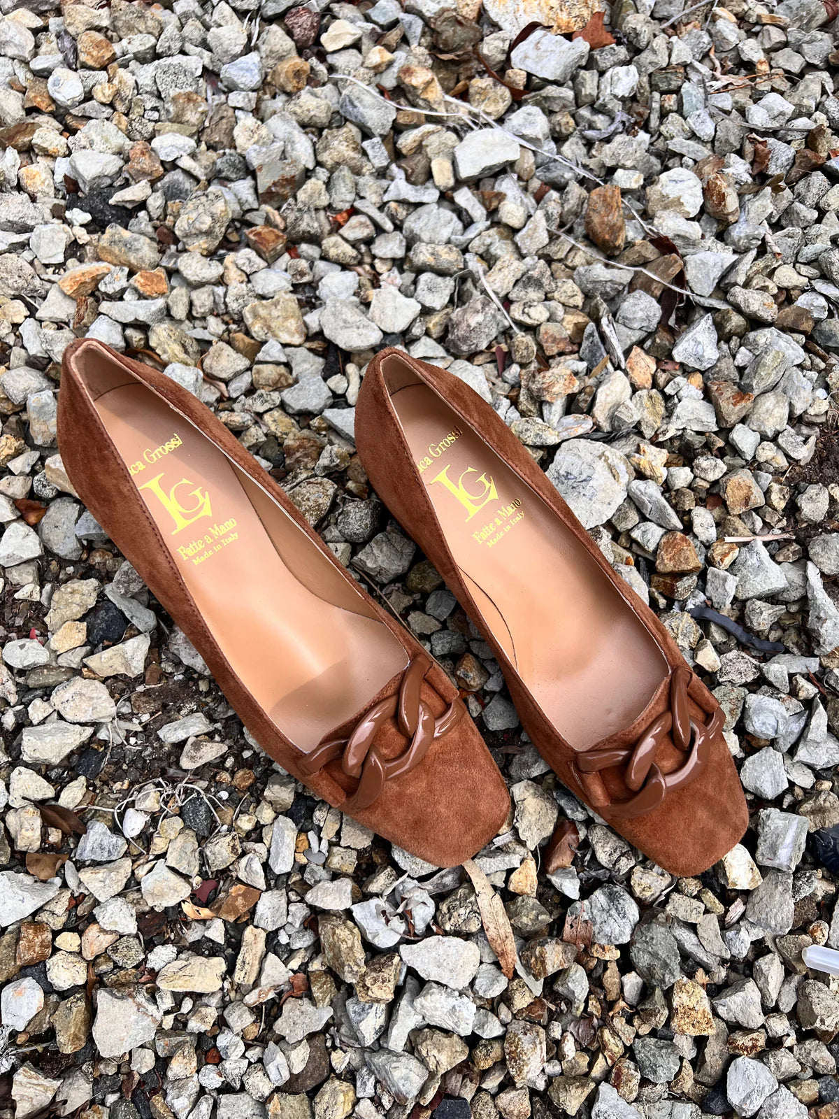 Luca Grossi Shoes Brandy Heeled with metal front detail CH758