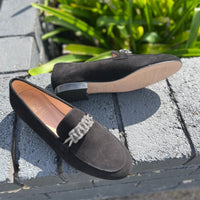 Luca Grossi Loafer Nero Suede L184M