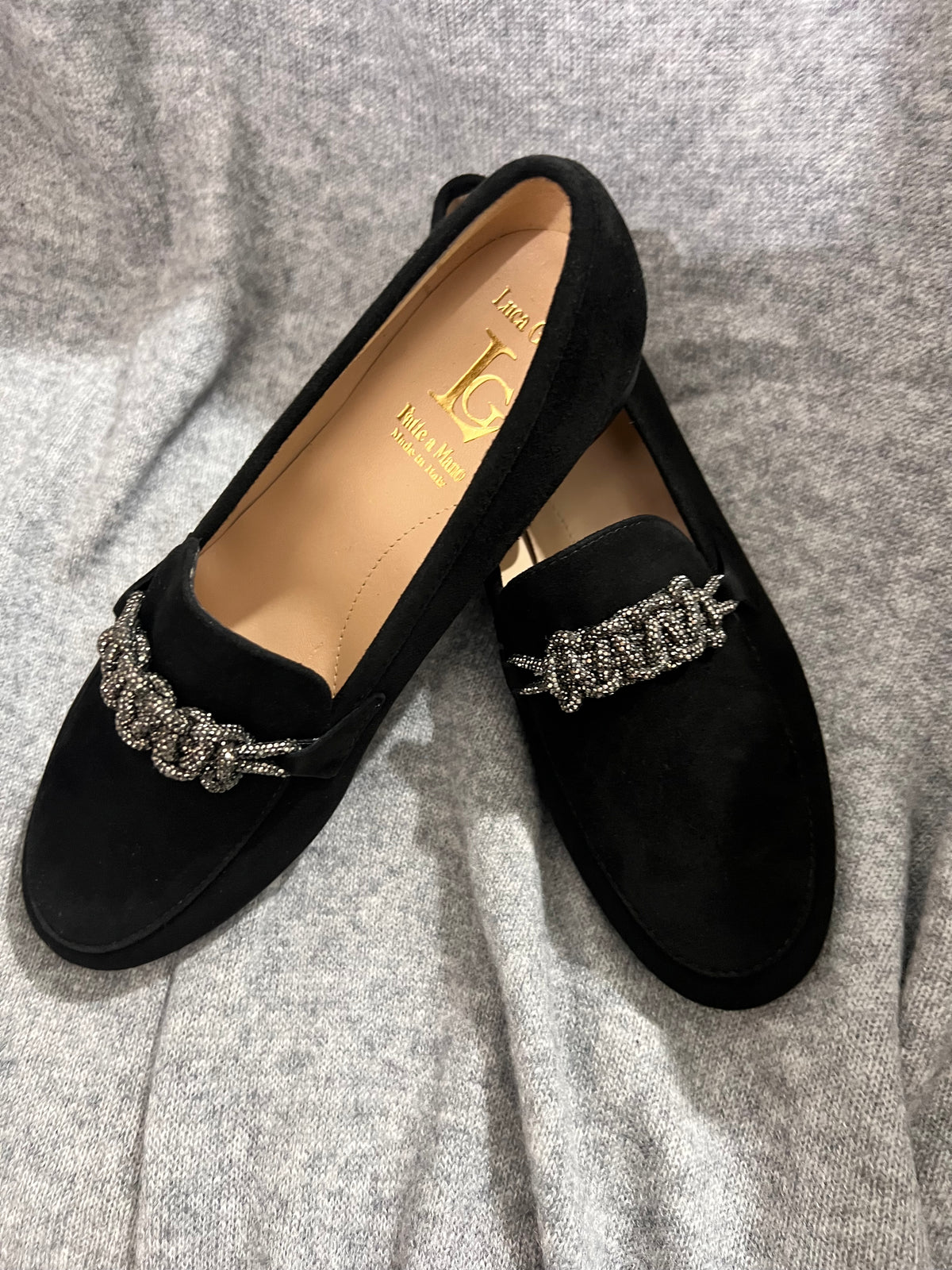 Luca Grossi Loafer Nero Suede L184M