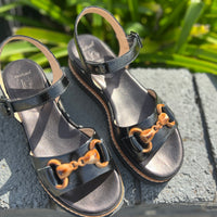 Luca Grossi Sandal Patent Nero H862S