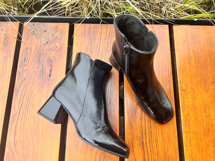 Luca Grossi Boots Ankle Black Patent CH506
