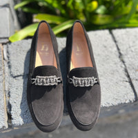 Luca Grossi Loafer Nero Suede L184M