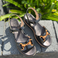 Luca Grossi Sandal Patent Nero H862S