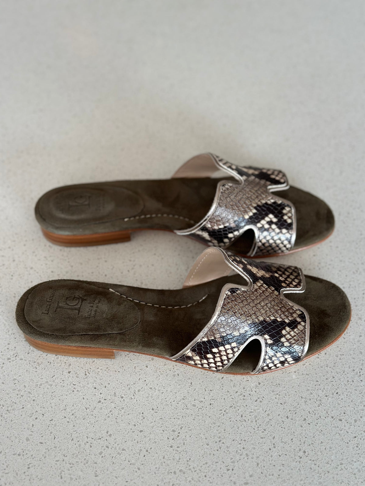 Luca Grossi Slide Luxor Snakeskin G628S