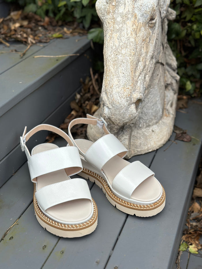 Luca Grossi Sandal White Platform H11OS