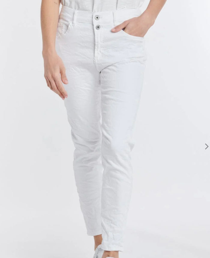 Italian Star Emma Jeans White 8202