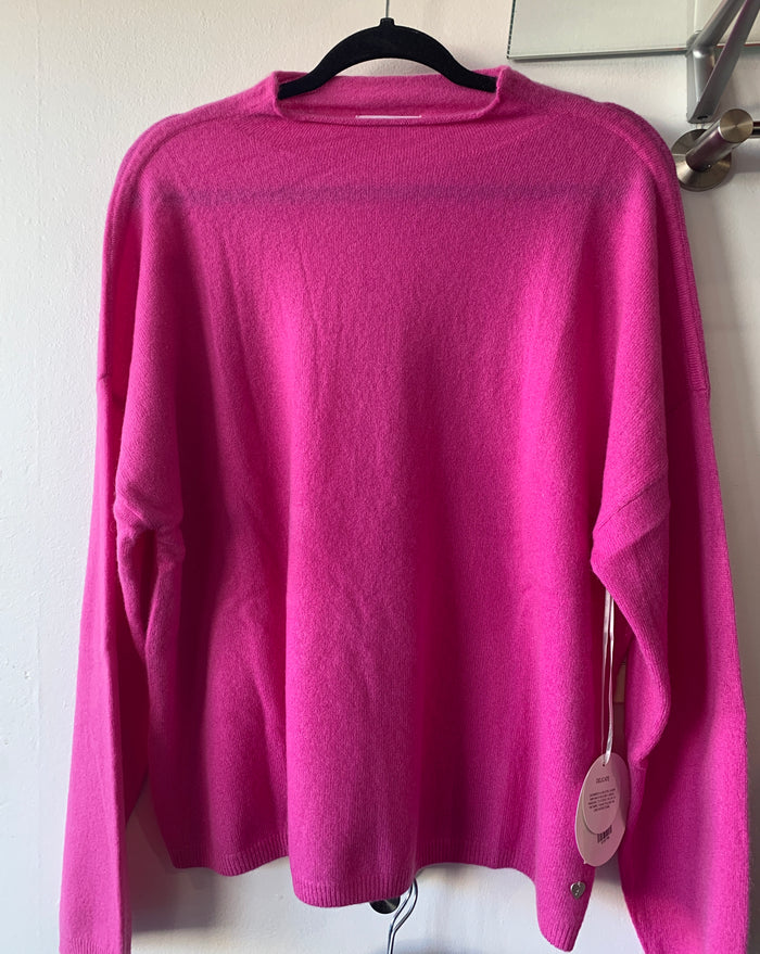 Alessandra Monet Cashmere Sweater Charm Pink
