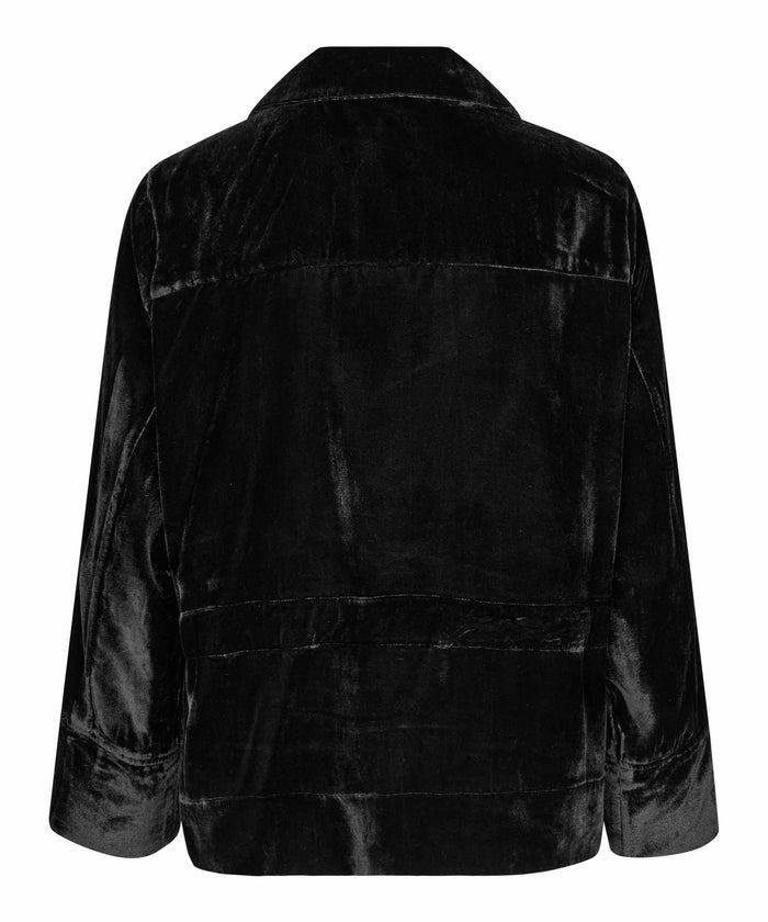 Masai Black Velvet Button Jacket Malasmini 1008234