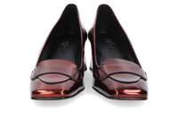 Zinda Bordo soft patent leather seamless high loafers 2418