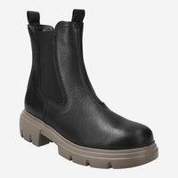 Paul Green Black Calf Boot with Chunky Sole in Fango 9894-164