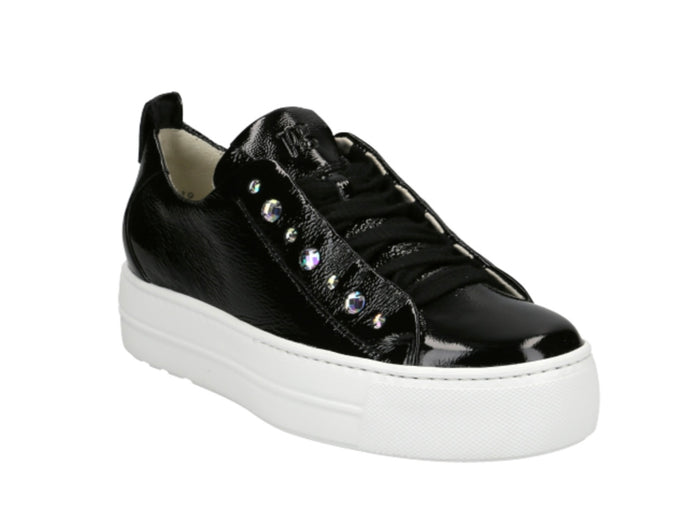 Paul Green Patent Black with gemstones 5085-10
