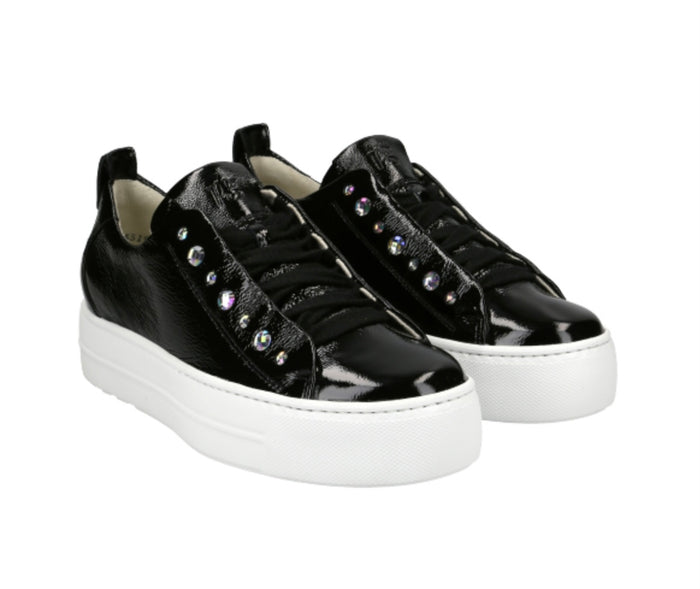Paul Green Patent Black with gemstones 5085-10