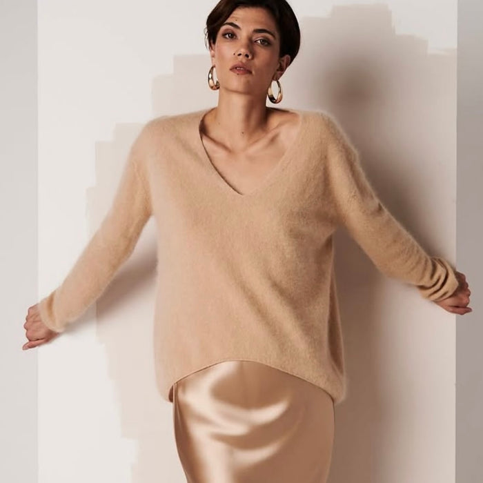 Herzen’s Angelegenheit Jumper V Neck  Sesame 25251-1053