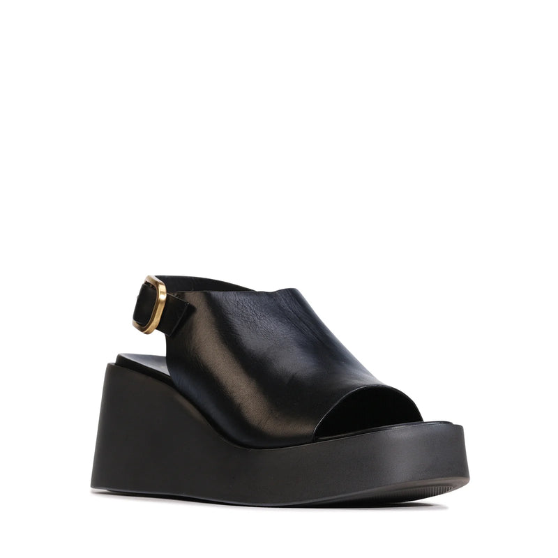 Eos Sandal Ariani Black Wedge