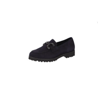 Sioux Shoe Navy Suede Loafer Meredith 753