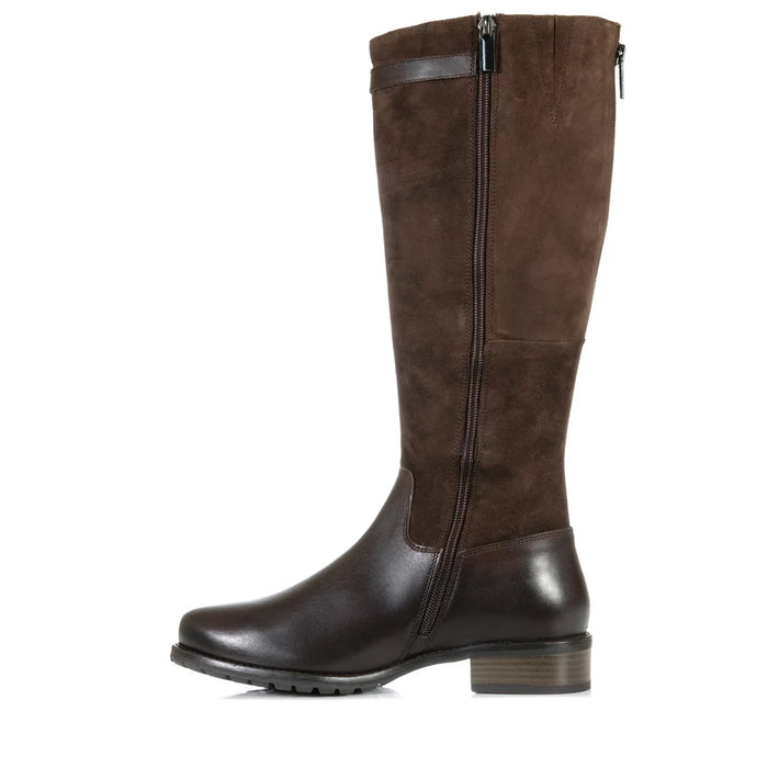 Josef Seibel long Moro brown suede boot Chiara 05