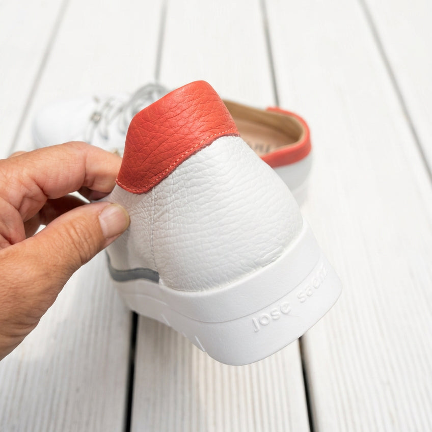 Jose Saenz Sneaker White/Coral JS-2001