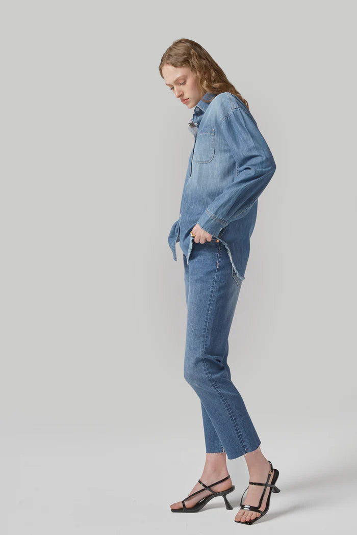 Dricoper Perla Cropped Mid Rise Jeans