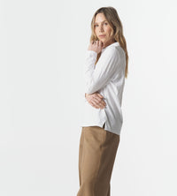 Cloth Paper Scissors Top Collared Henley C13014
