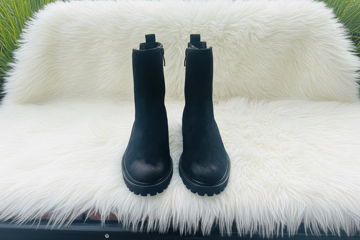 Paul Green Boot Suede Black 8270-010