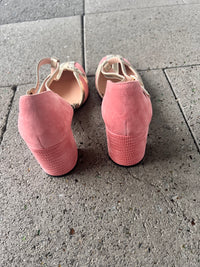 Emma Kate Heel Pink Suede Yasmine