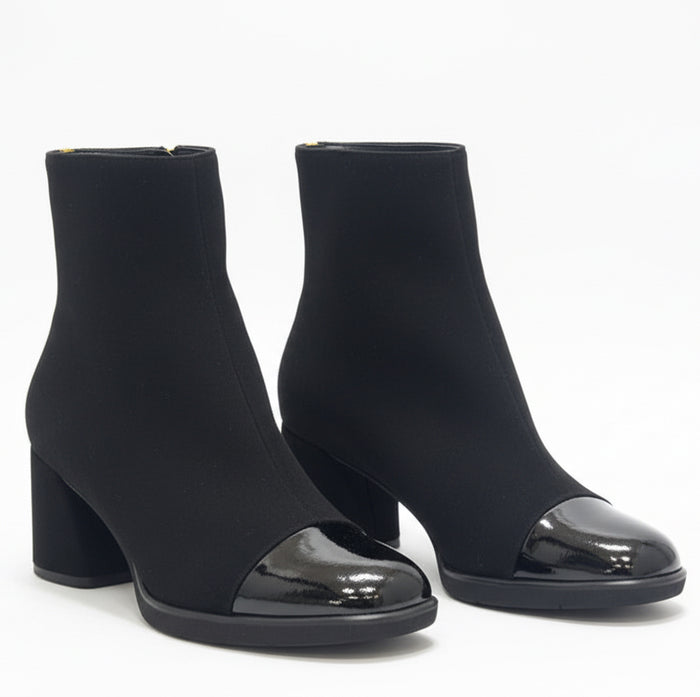 Luca Grossi Boot Black Suede / Patent CH1023