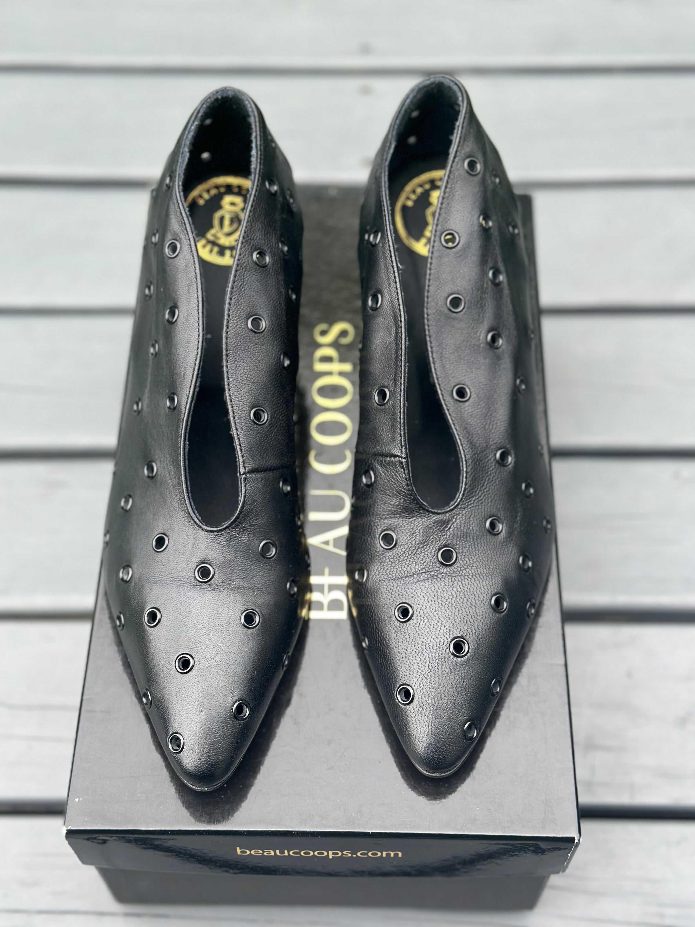 Beau Coops Hali Black Heel – Coco Shoes Tasmania - Main Image