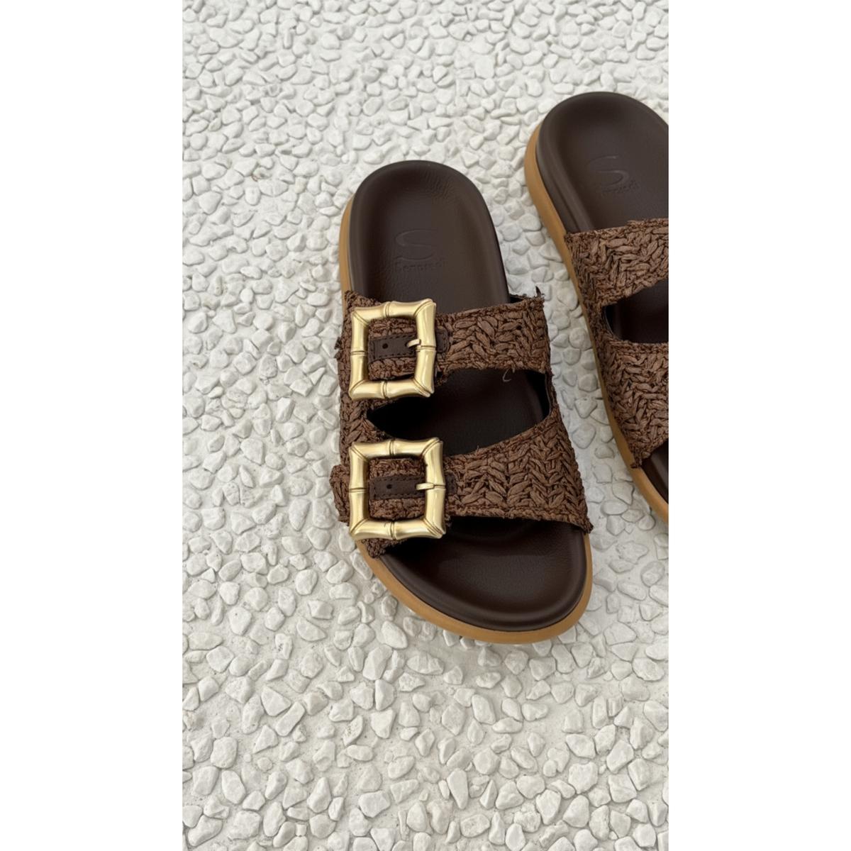 Sempre Di Slide Woven Chocolate