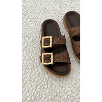 Sempre Di Slide Woven Chocolate