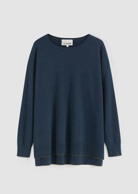 Aleger Sweater Cashmere Blend Storm Blue N.375
