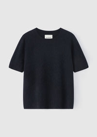 Aleger Jumper S/S Brushed Wool/Cashmere Ink N. 658