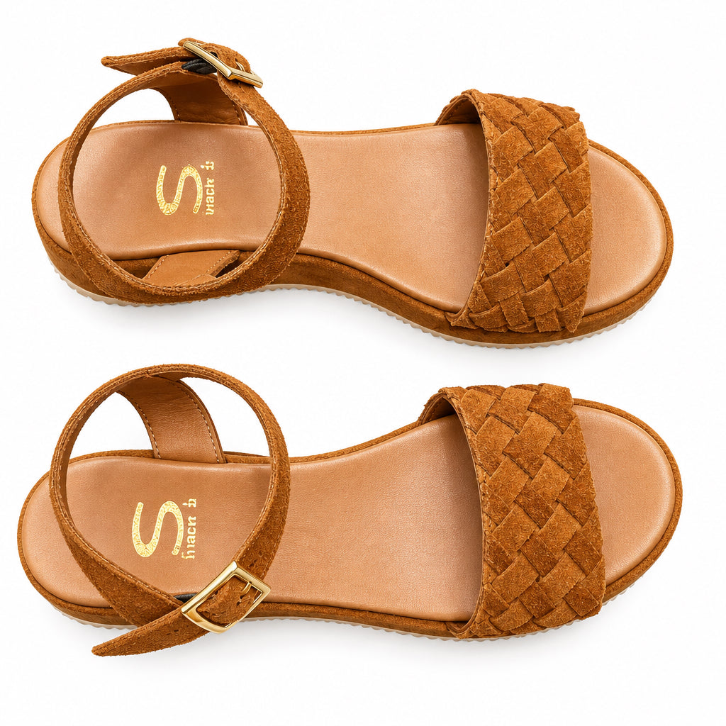 Sempre Di Sandal Coffee Suede 261380