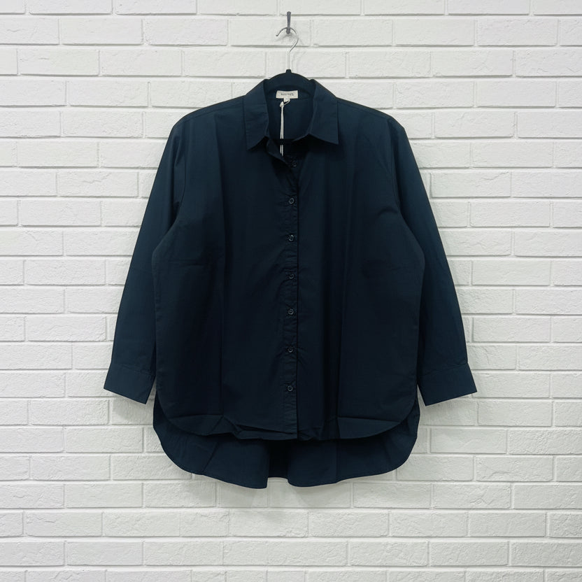 Cloth + Paper + Scissors Shirt Bloom Cotton Navy GC4432