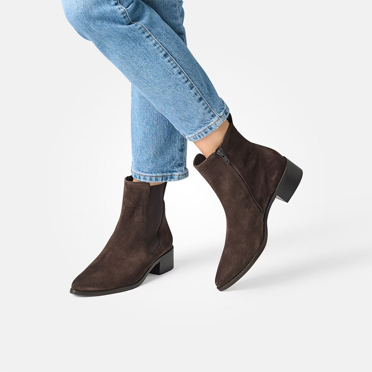 Paul Green Boot Suede Mocca 8271-000