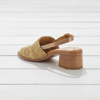 Neo Sandal Raffia Heeled Cuero TA-2732