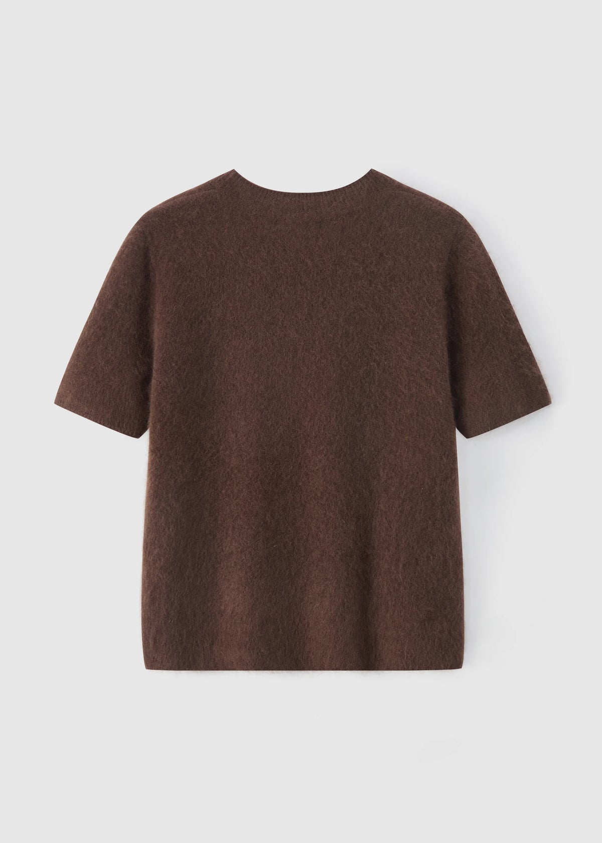 Aleger Knit Brushed Short Sleeve Mink 658