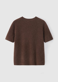 Aleger Knit Brushed Short Sleeve Mink 658