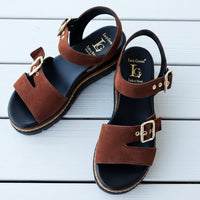 Luca Grossi Sandal Chocolate Suede L831S