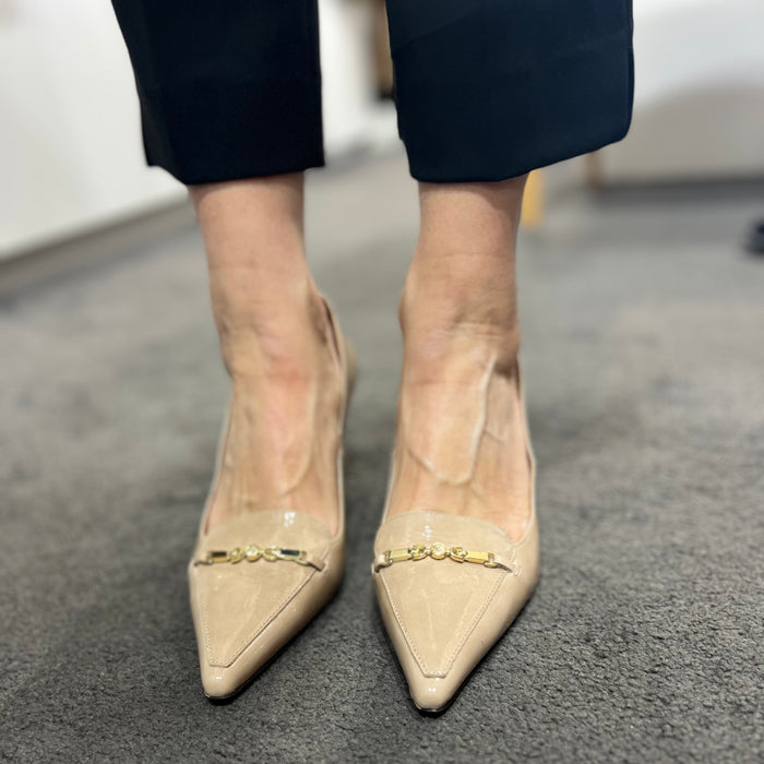 Neo nude patent heel 24549-458B
