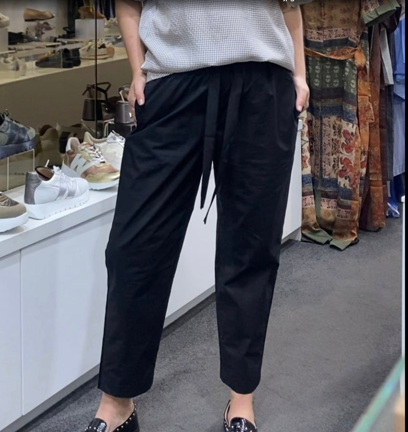 Etta Pant Black Cotton