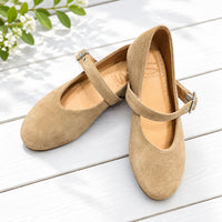 Sempre Di Ballerina Tan Suede  0902