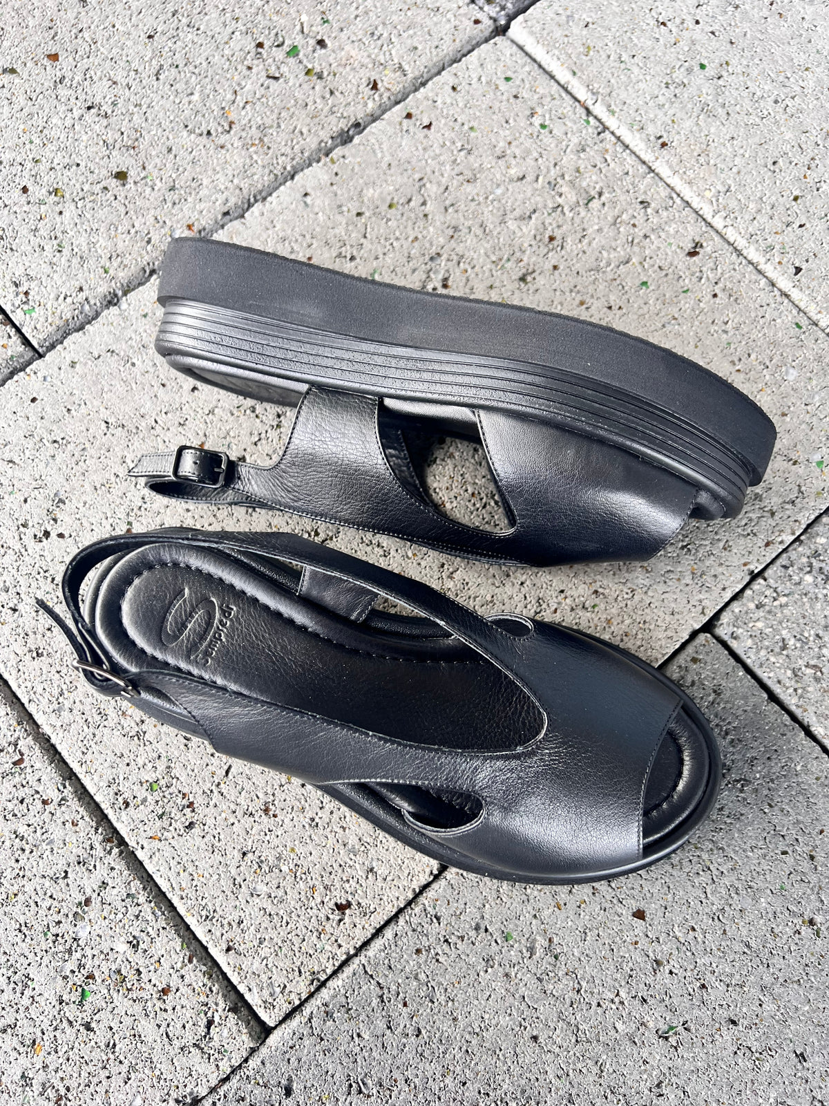 Sempre Di Sandal Platform Black 53004
