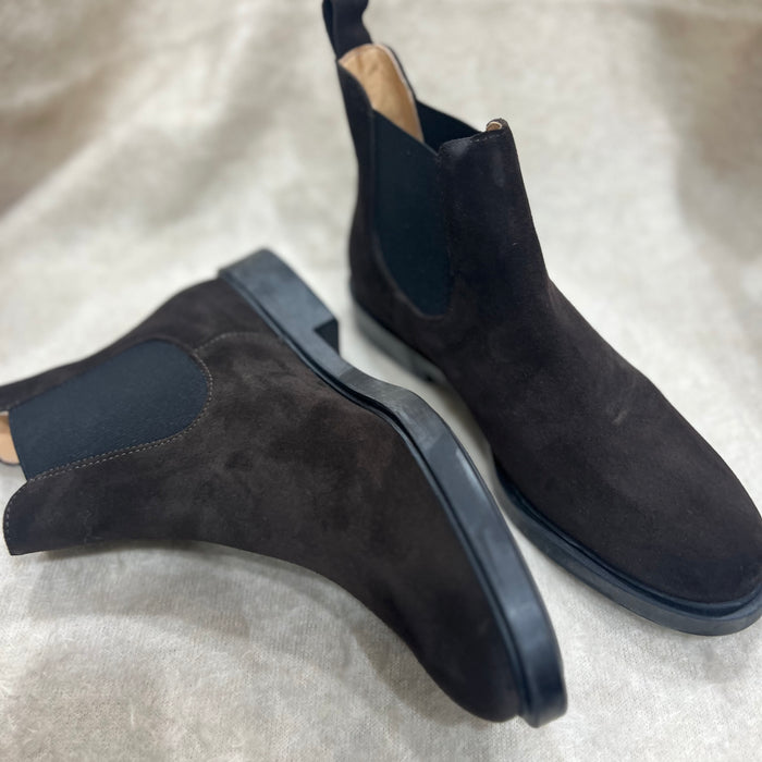 L’Ecologica Chocolate Suede Ankle Boot 8700