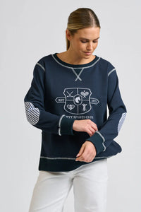 Shirty Sweatshirt Zippy Navy