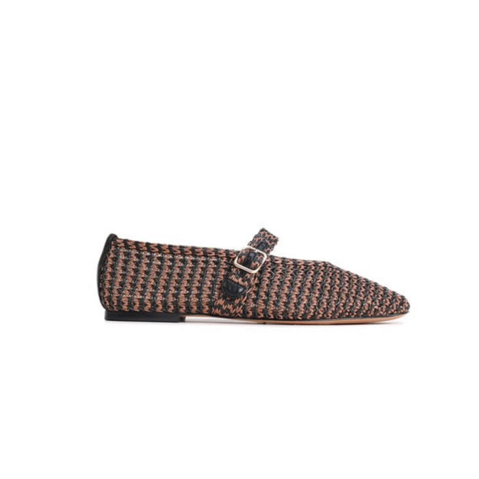 Eos Shoe Santalum Chocolate Raffia