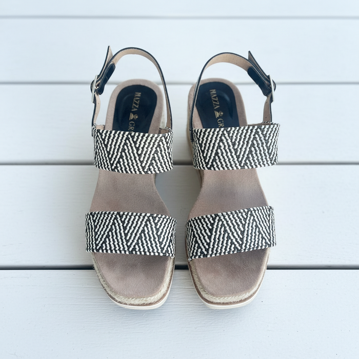 Piazza Grande Sandals Wedge Platform 6372