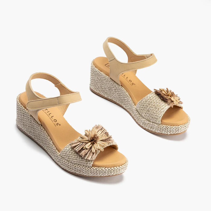 Pitillos Sandal Raffia Natural 11262