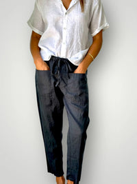 Frockk Pant Jessie Linen Charcoal